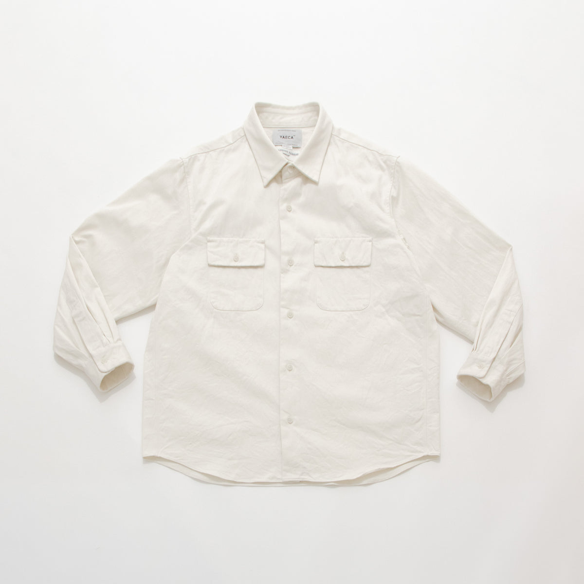 Button Shirt Wide with Flap Pocket