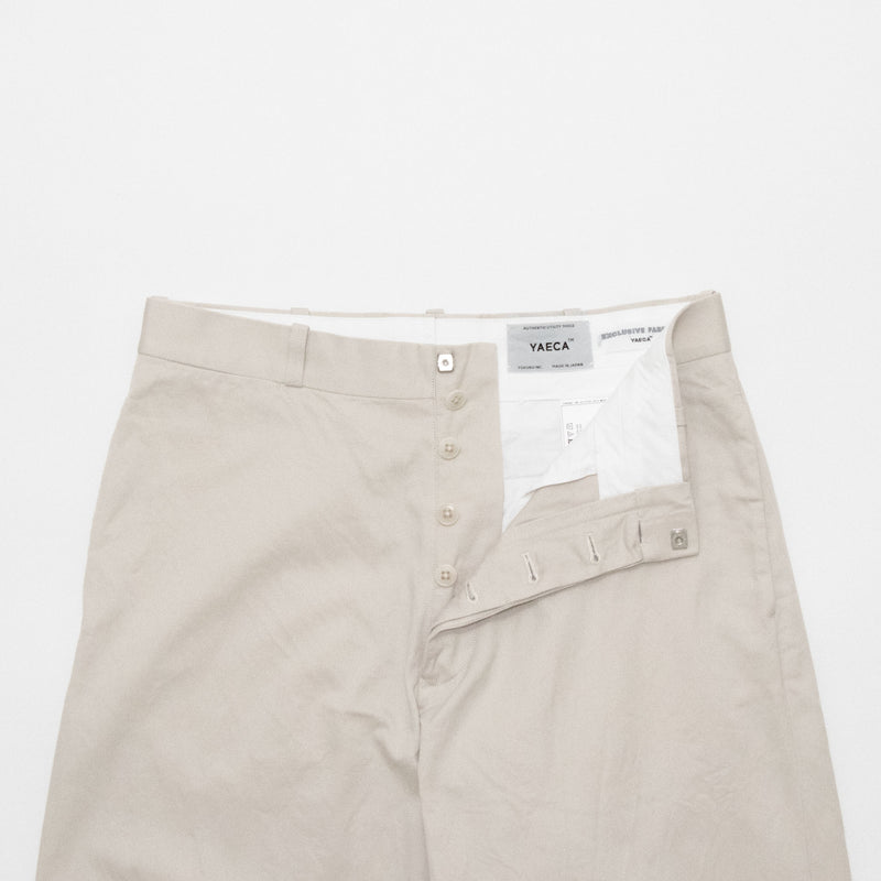Chino Cloth Trousers Wide