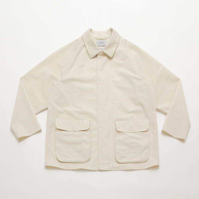 Zip and Button Short Coat