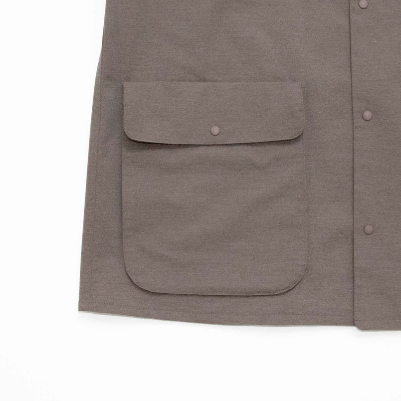 Zip and Button Short Coat