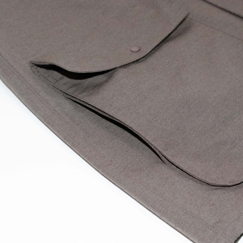 Zip and Button Short Coat