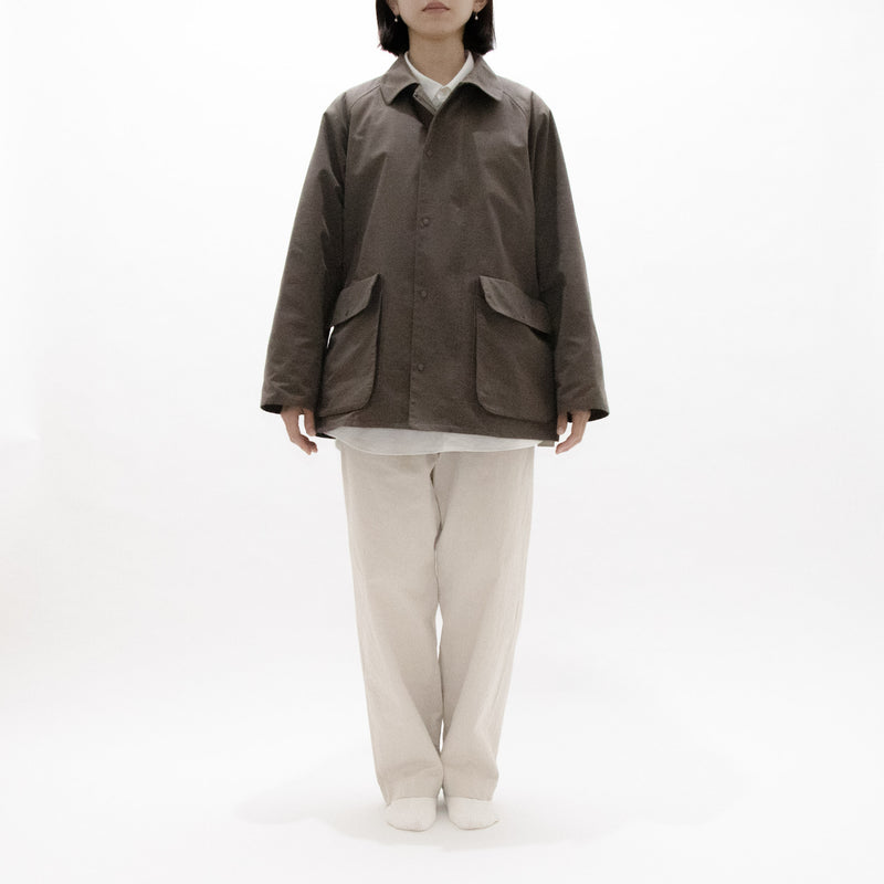 Zip and Button Short Coat