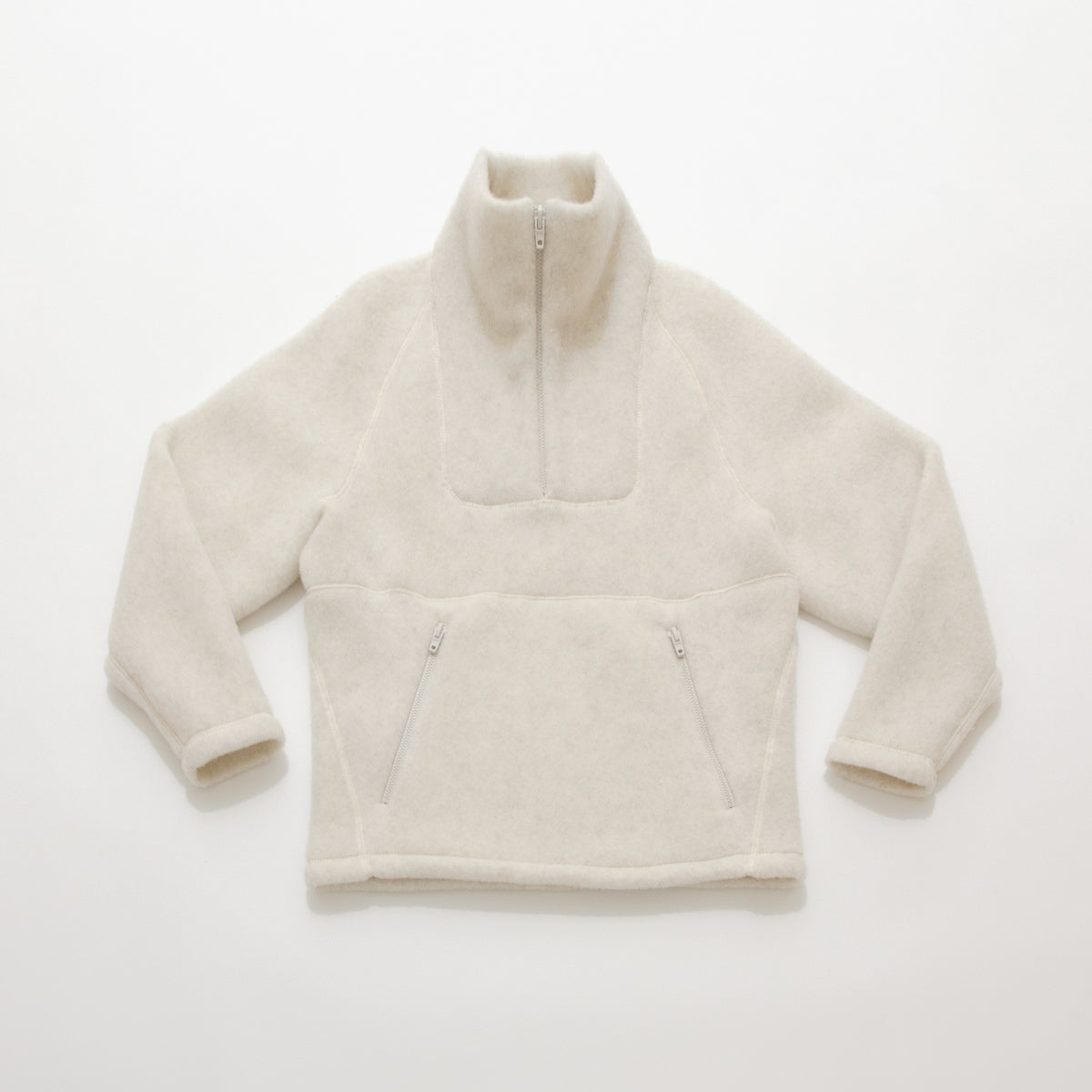 Natural Wool Fleece Pullover