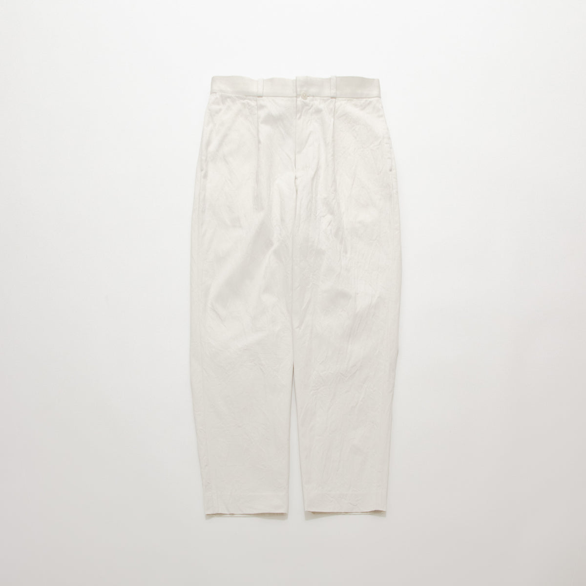 Chino Cloth Trousers Tuck Tapered – YAECAYA