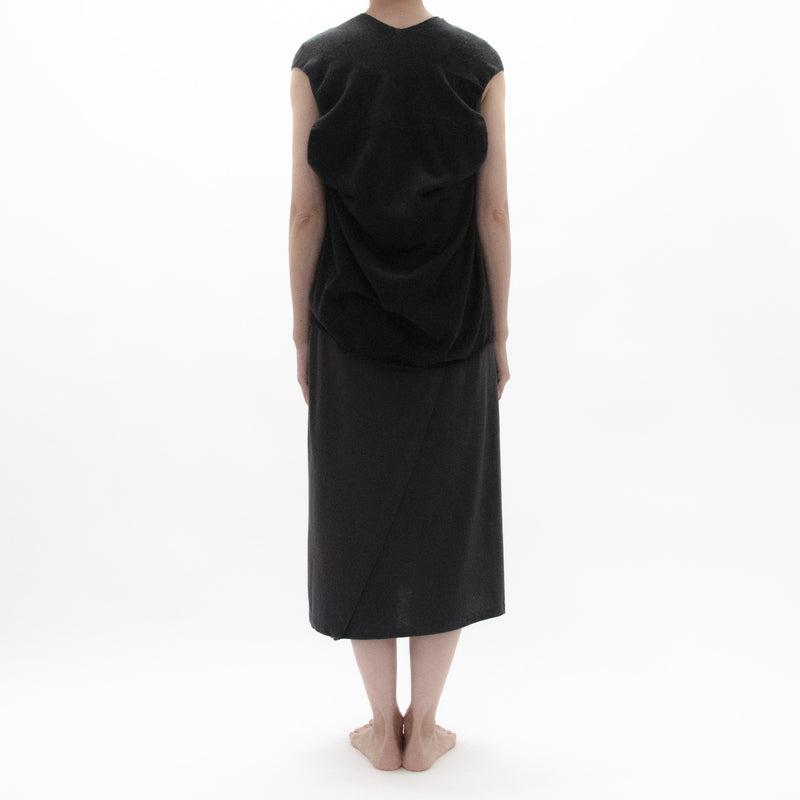 Recycle Cotton Knit Sleeveless Pullover