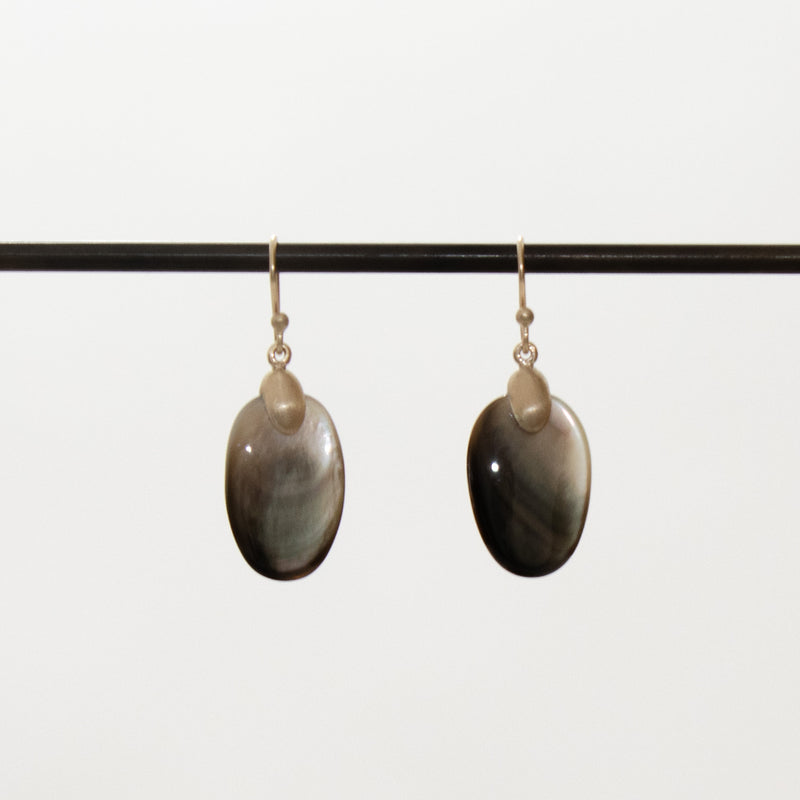 Earrings Small Chip Mother Of Pearl