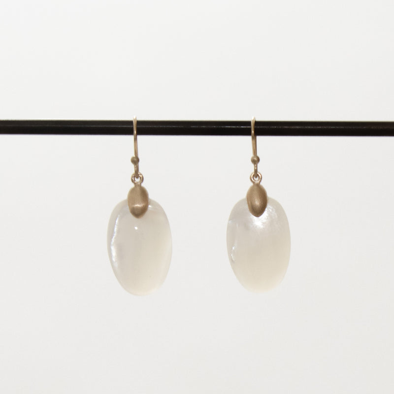 Earrings Small Chip Mother Of Pearl