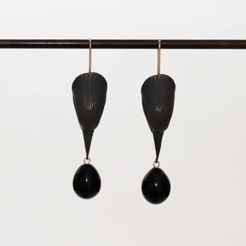 Earrings Bird Head with Egg