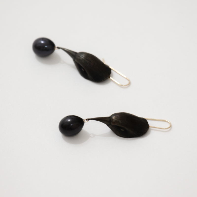 Earrings Bird Head with Egg