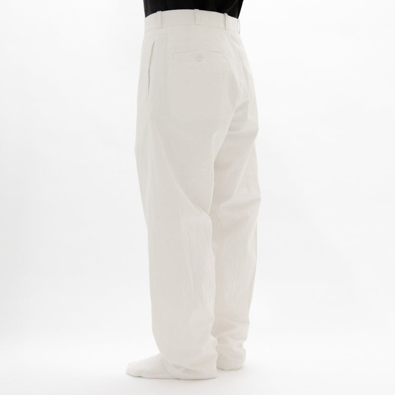 Chino Cloth Trousers Wide Tapered