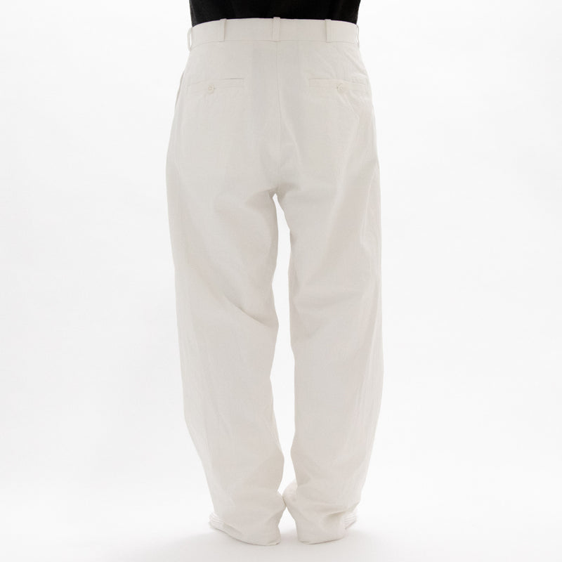 Chino Cloth Trousers Wide Tapered