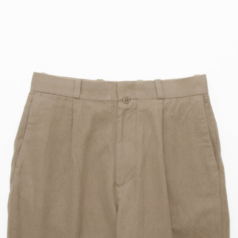 Chino Cloth Trousers Tuck Straight