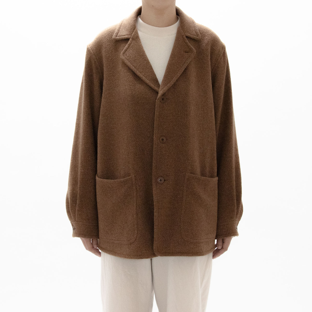Recycle Wool Tweed 3B Jacket – YAECAYA