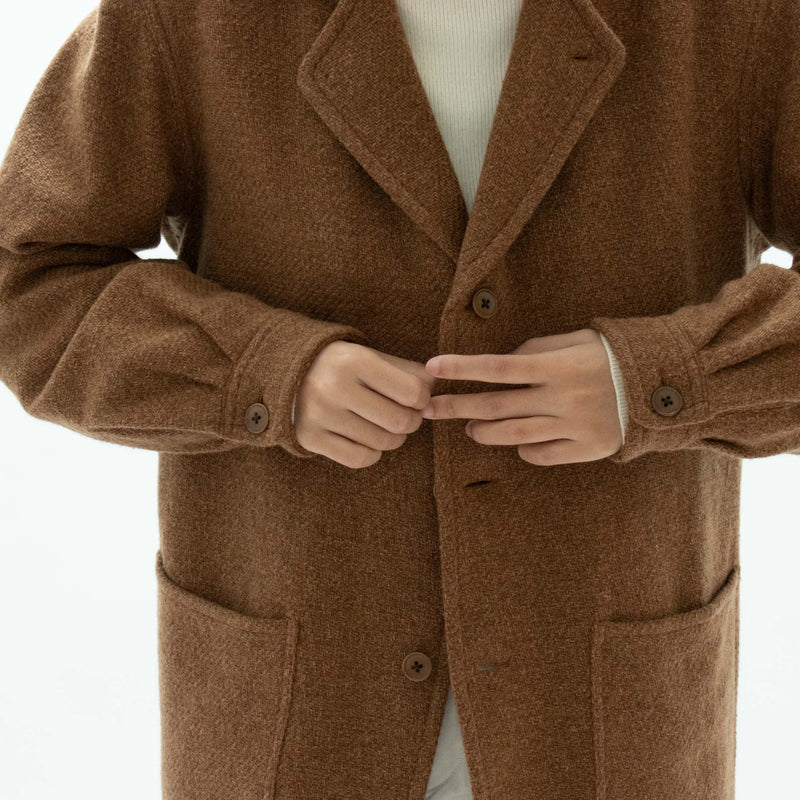 Recycle Wool Tweed 3B Jacket