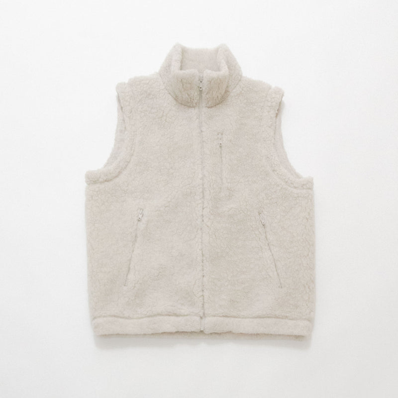 Natural Wool Fleece Vest