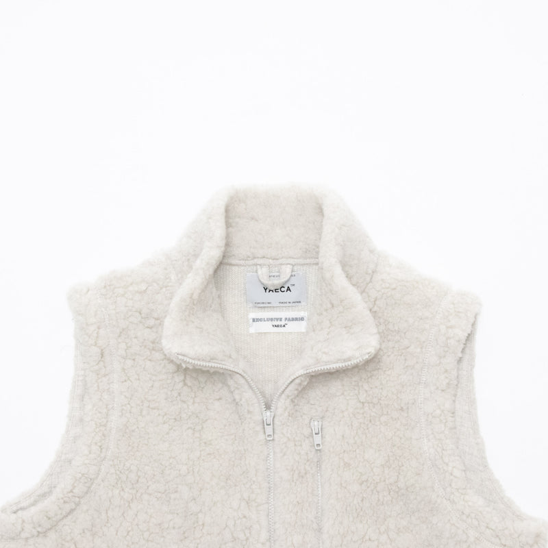 Natural Wool Fleece Vest
