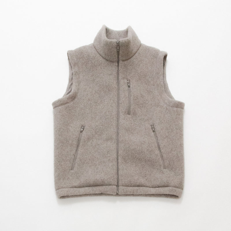 Natural Wool Fleece Vest
