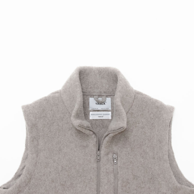 Natural Wool Fleece Vest