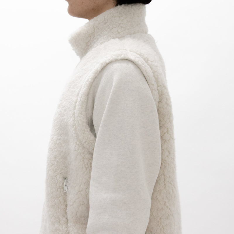 Natural Wool Fleece Vest