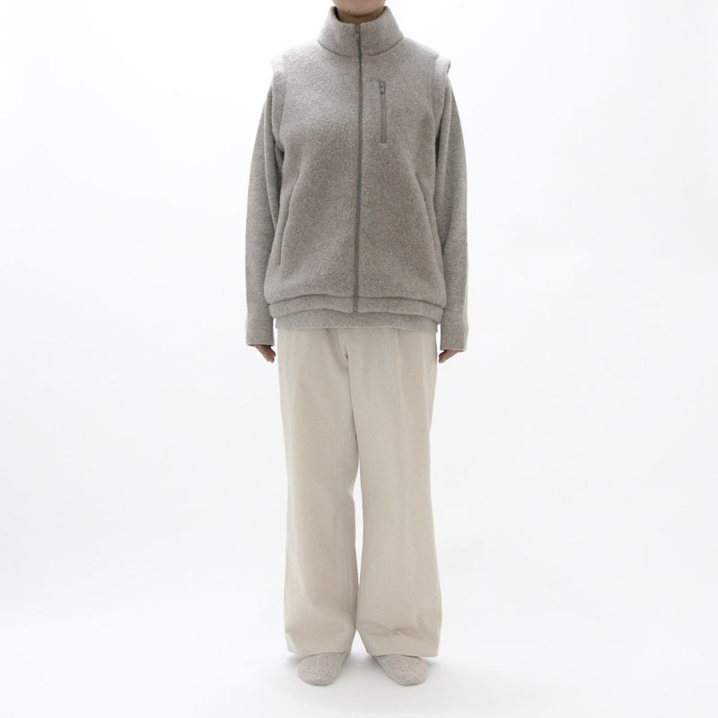 Natural Wool Fleece Vest