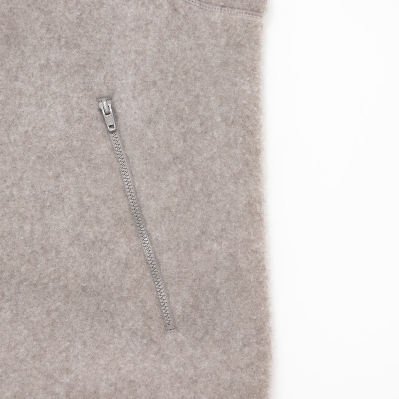 Natural Wool Fleece Vest