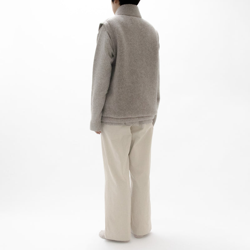 Natural Wool Fleece Vest