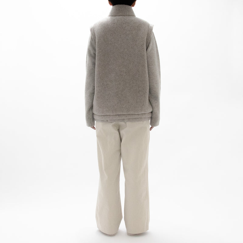 Natural Wool Fleece Vest