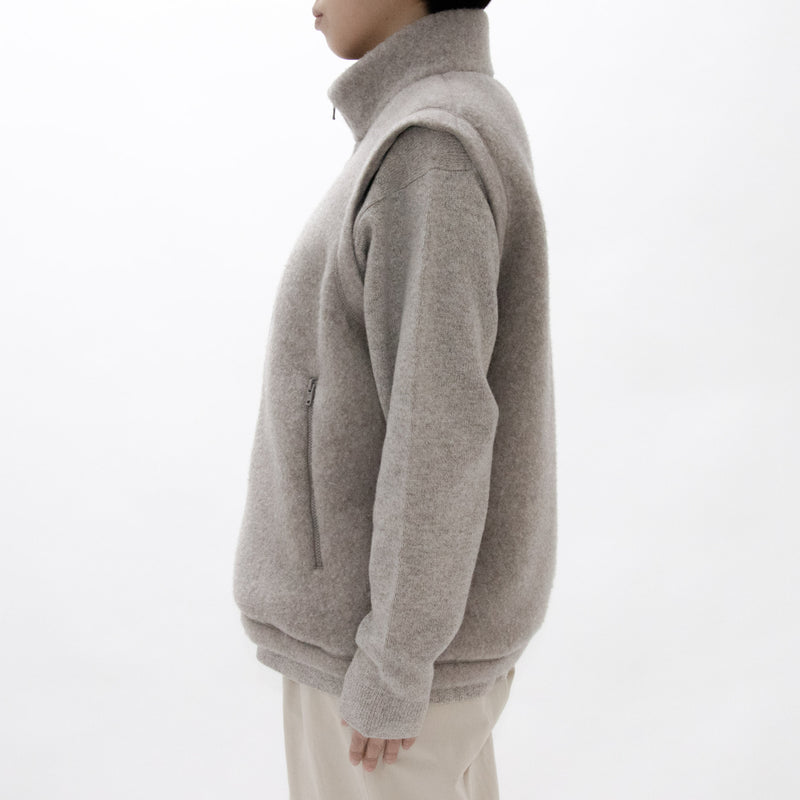 Natural Wool Fleece Vest