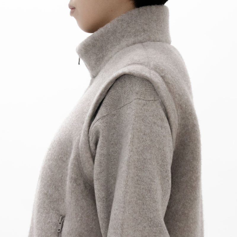 Natural Wool Fleece Vest