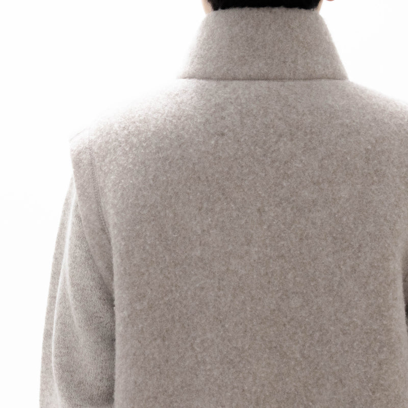 Natural Wool Fleece Vest