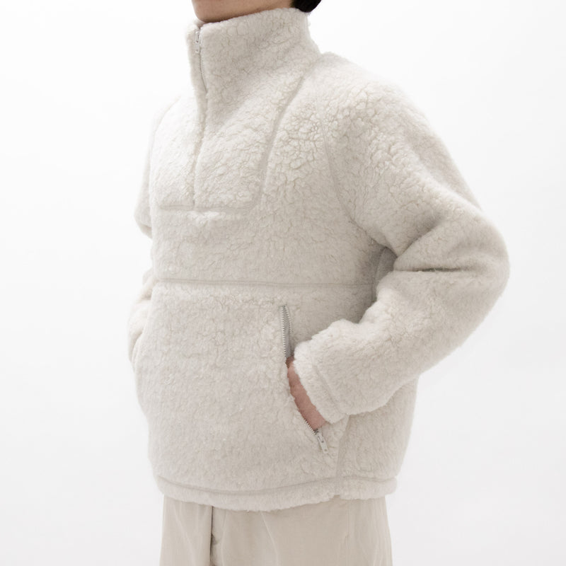 Natural Wool Fleece Pullover