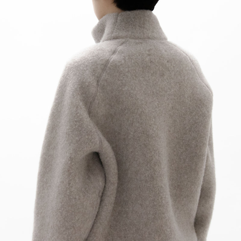 Natural Wool Fleece Pullover