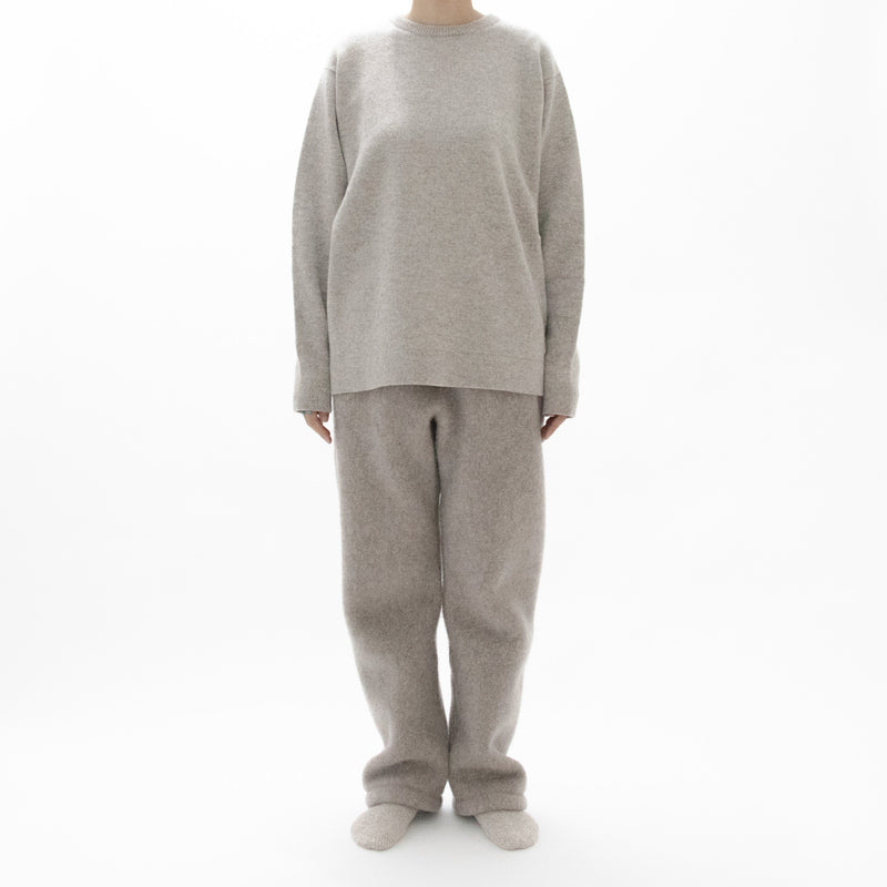 Natural Wool Fleece Easy Trousers