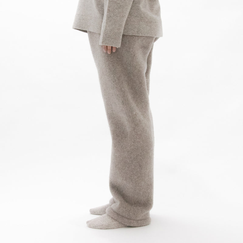 Natural Wool Fleece Easy Trousers