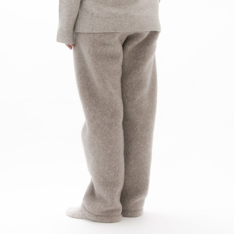 Natural Wool Fleece Easy Trousers