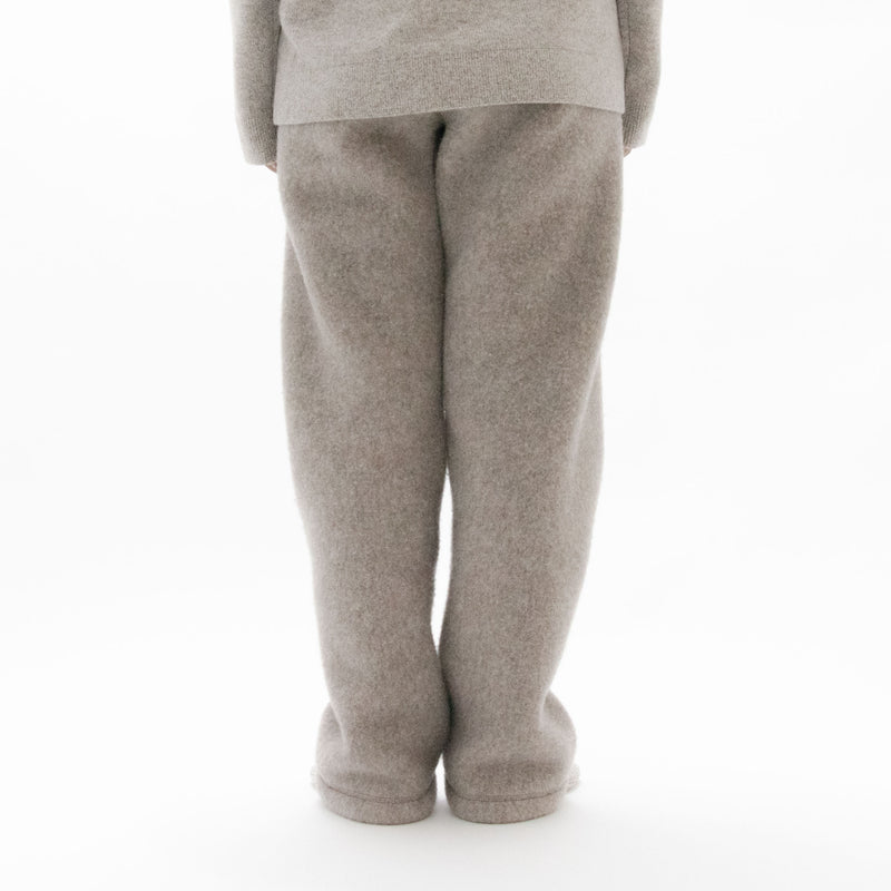 Natural Wool Fleece Easy Trousers