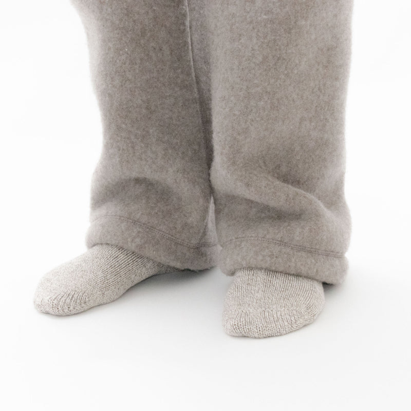 Natural Wool Fleece Easy Trousers