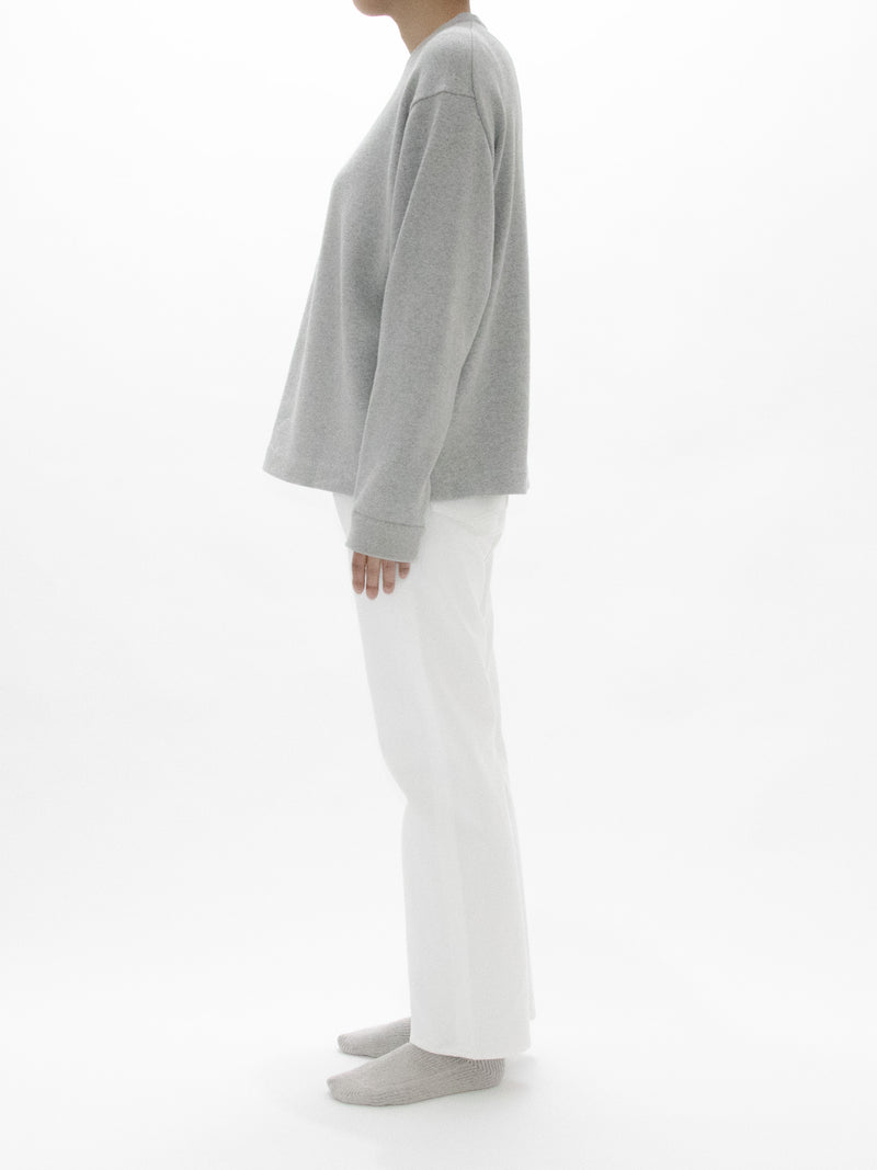 Loopwheel Knit Crew Necked Sweatshirt