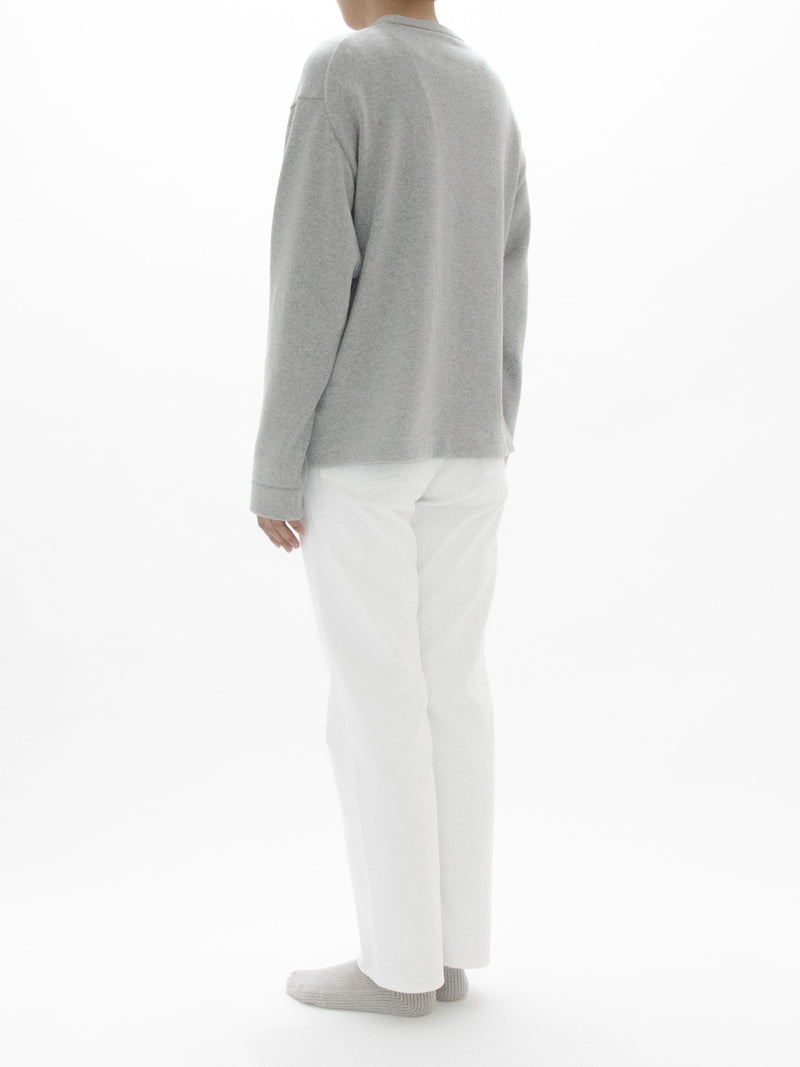 Loopwheel Knit Crew Necked Sweatshirt