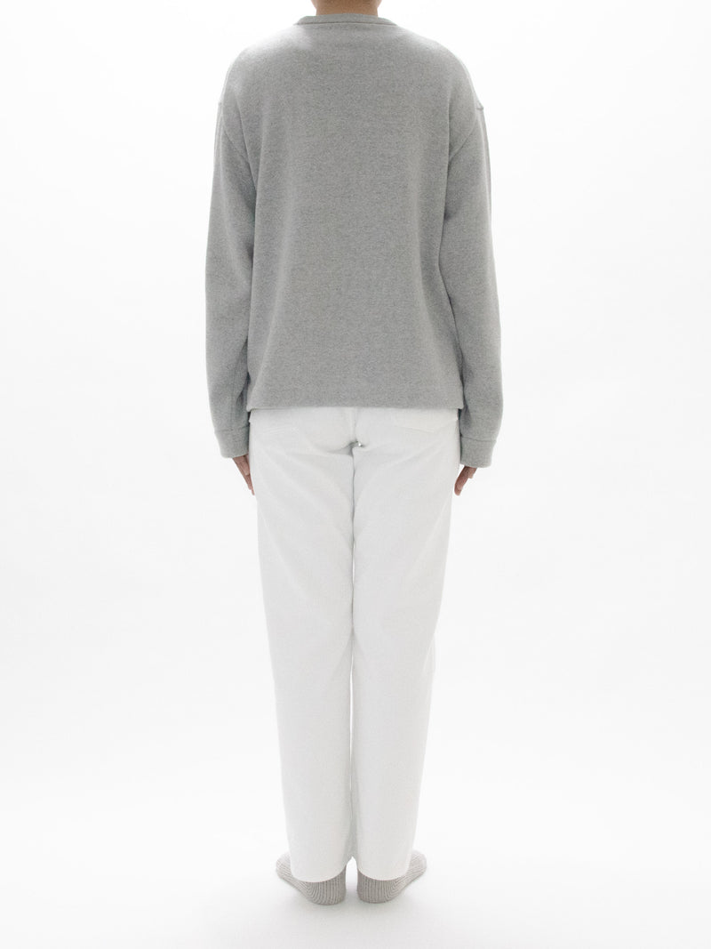 Loopwheel Knit Crew Necked Sweatshirt