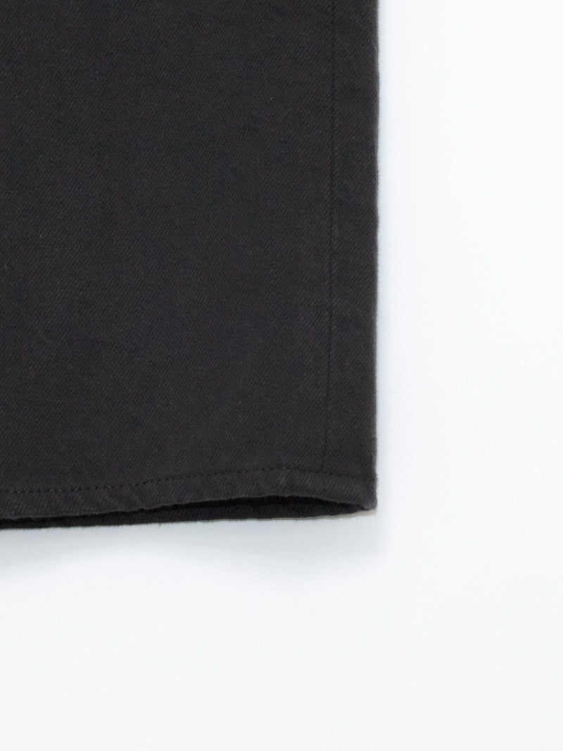 White & Black Denim Trousers