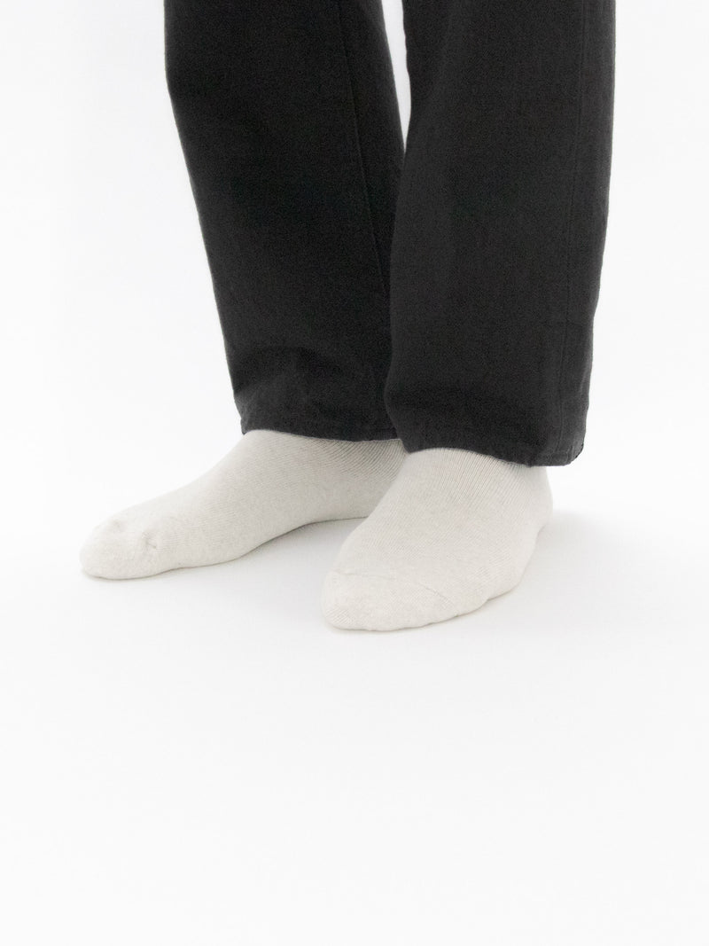 White & Black Denim Trousers