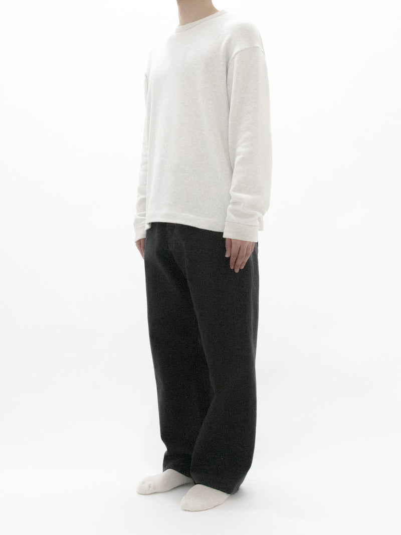 Loopwheel Knit Crew Necked Sweatshirt