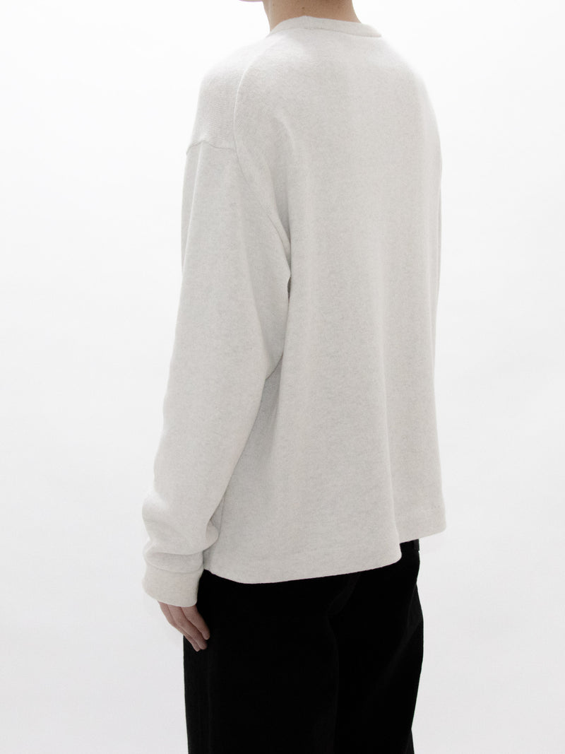 Loopwheel Knit Crew Necked Sweatshirt