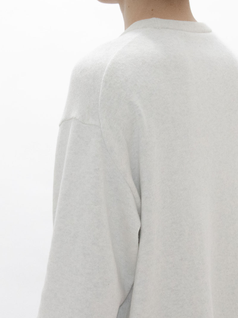 Loopwheel Knit Crew Necked Sweatshirt