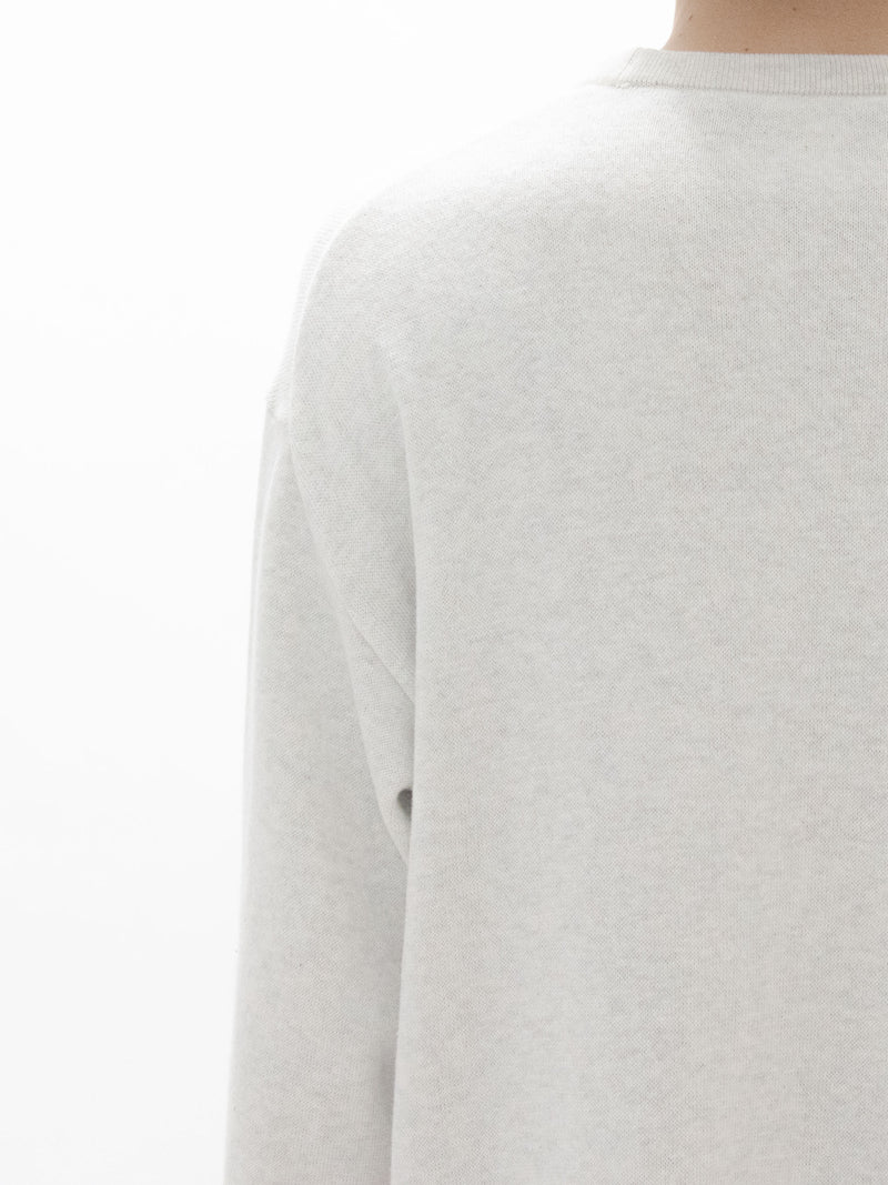 Loopwheel Knit Crew Necked Sweatshirt