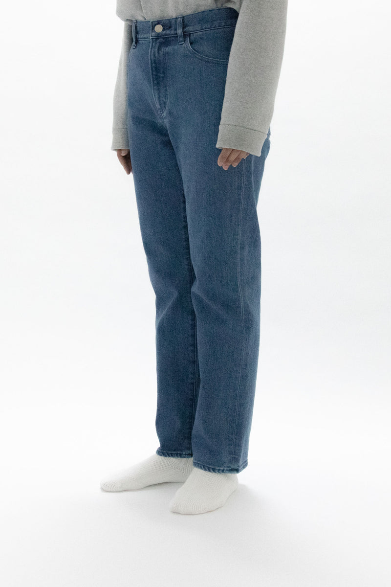 Used Blue Denim Trousers