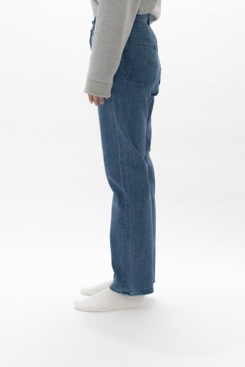 Used Blue Denim Trousers