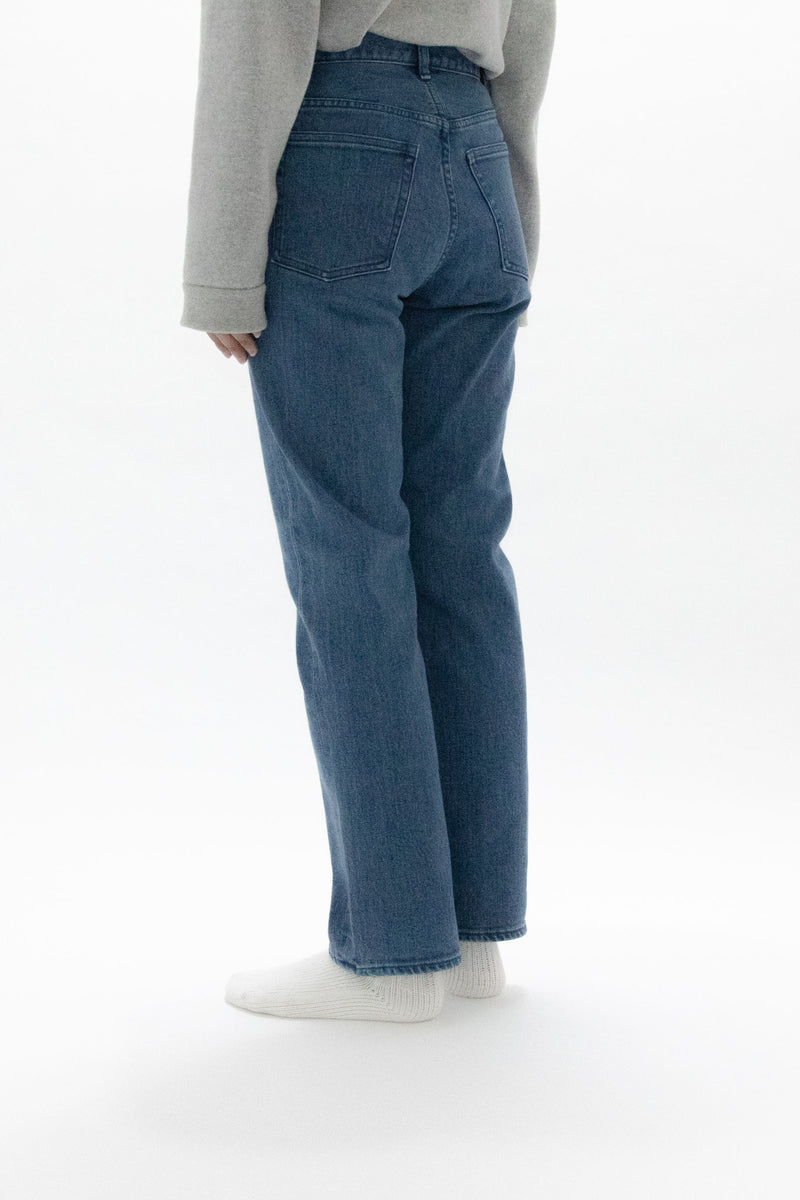 Used Blue Denim Trousers