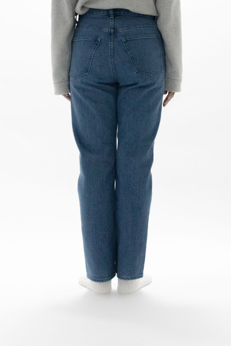 Used Blue Denim Trousers